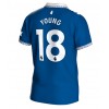 Everton Ashley Young #18 Hemmatröja 2023-24 Korta ärmar